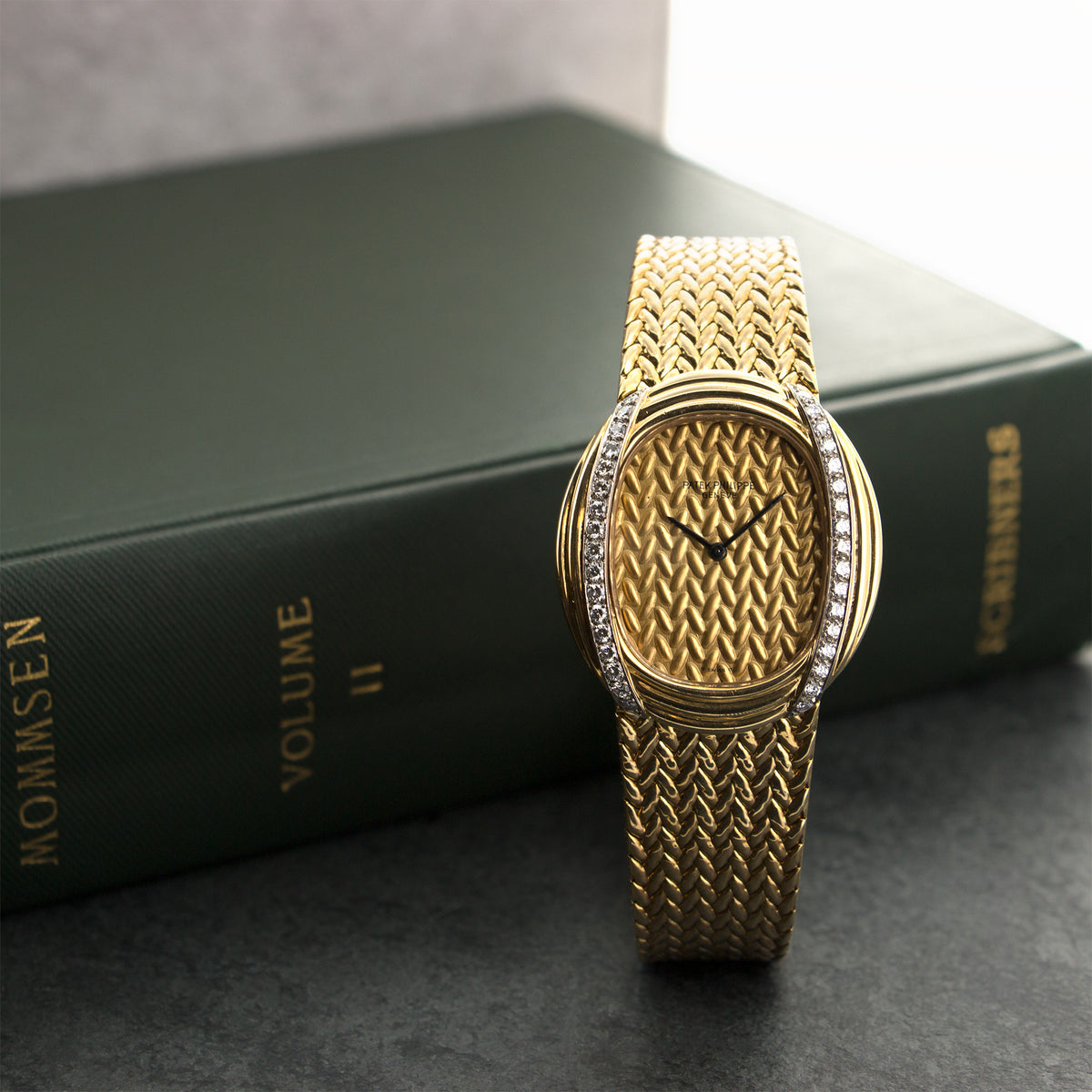 Vintage Patek Philippe Yellow Gold Diamond Watch