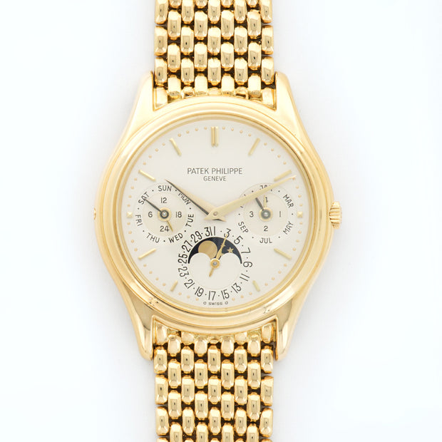 Vintage Patek Philippe Yellow Gold Perpetual Calendar Ref. 3940