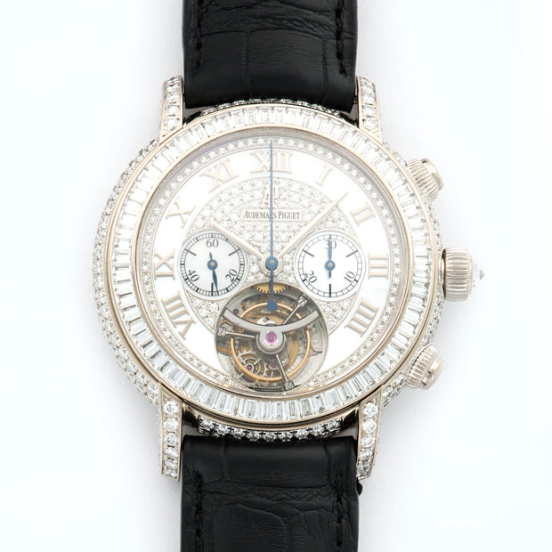 Audemars Piguet Chrono Tourbillon Baguette Diamond Watch Ref. 26083BC