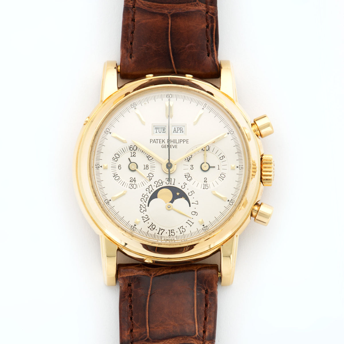 Patek Philippe Yellow Gold Perpetual Calendar Chronograph Ref. 3970