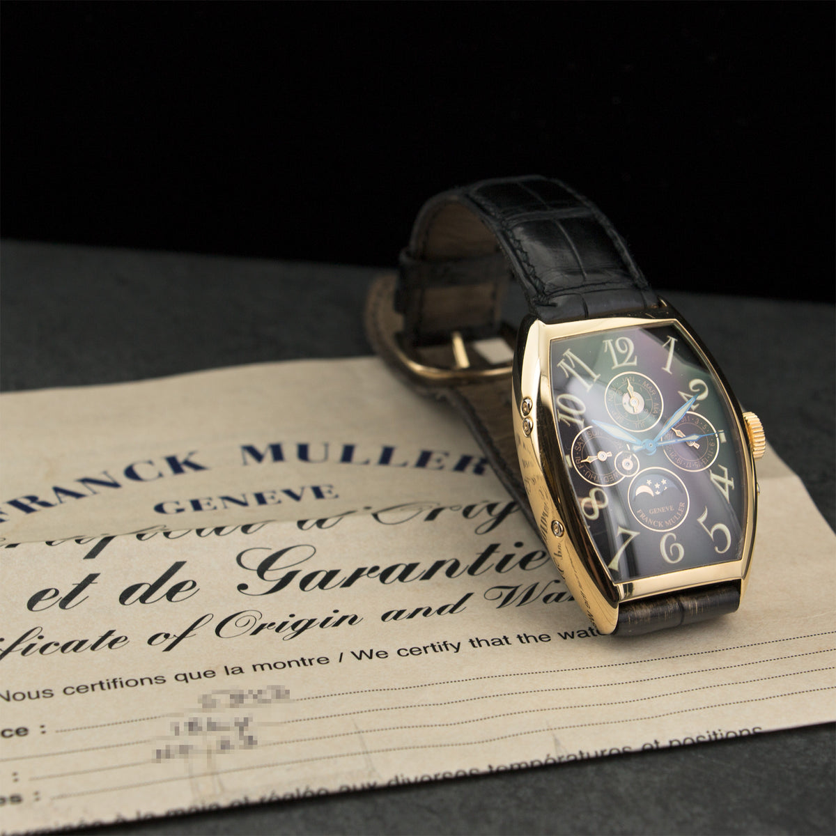 Franck Muller Yellow Gold Casablanca Perpetual Calendar Ref. 5850