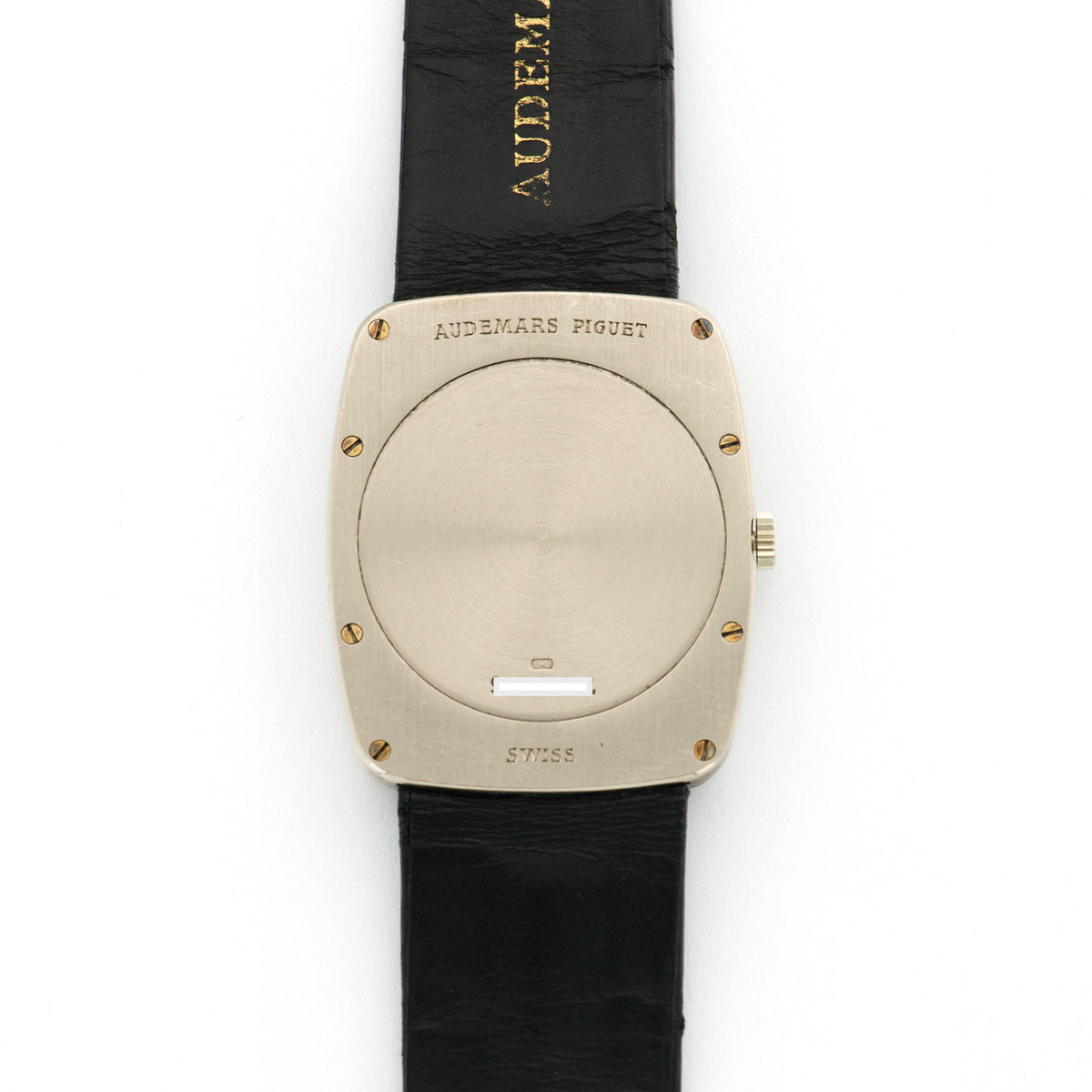 Vintage Audemars Piguet White Gold Strap Watch