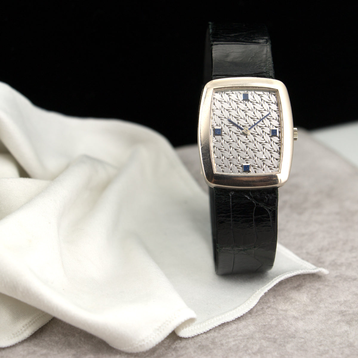 Vintage Audemars Piguet White Gold Strap Watch